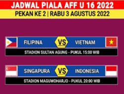 Harga Tiket Laga Timnas Indonesia U-16 vs Singapura U-16