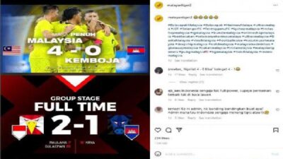 Warganet Malaysia Serang Timnas Indonesia Gegara Hanya Menang 2-1 Atas Kamboja di Ajang Piala AFF 2022