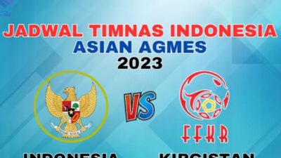 Jadwal Siaran Langsung Laga Timnas Indonesia U-24 vs Kirgistan di Asian Games 2023